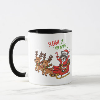 Rolig julkaffekopp, present med högtids-humor mugg