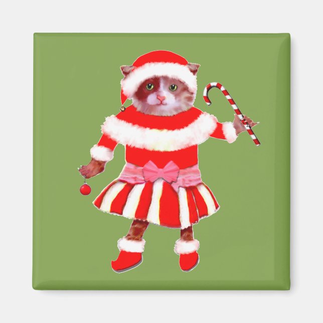rolig julkat magnet (Framsidan)