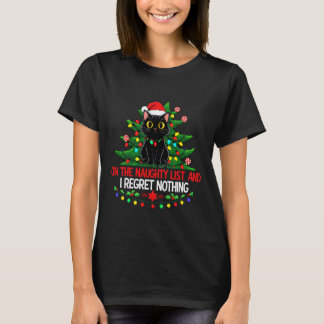 Rolig julkat på den naughty listan ångrar N T Shirt
