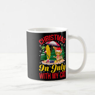 Rolig julkattsägare - jul i juli kaffemugg