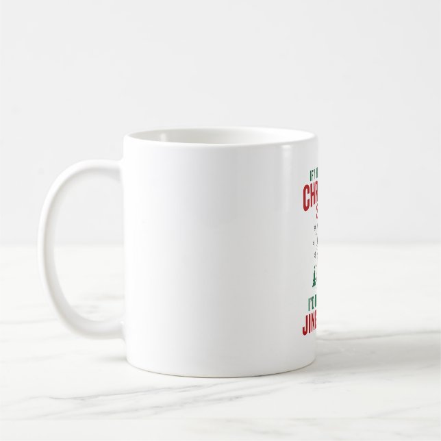 Rolig julkattsande gammal graveringsdesign kaffemugg (Vänster)