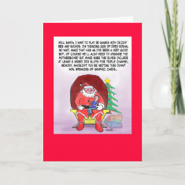 Rolig julkort för Gamers Helgkort