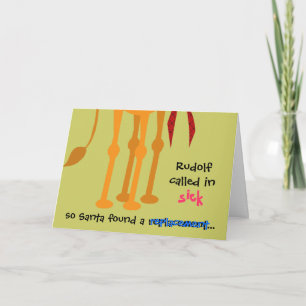 Rolig julkort - kamel i renkostym helgkort