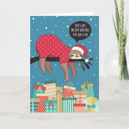 Rolig julkort - Lutfattiga Tomte Helgkort