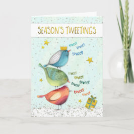 Rolig julkort - säsonger Tweetings Helgkort