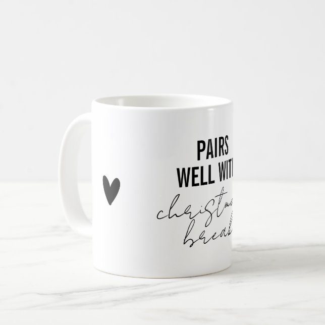 Rolig julledighetspresent kaffemugg (Framsida vänster)