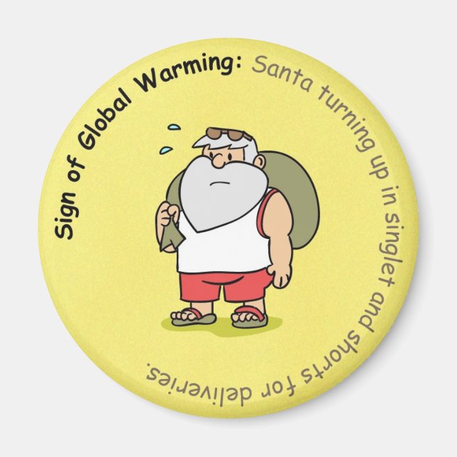 Rolig julmagnet: Global uppvärmning och Tomte Magnet (Framsidan)