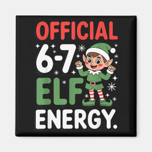Rolig julmem 6-7 67 Alv energi humor outfit Magnet
