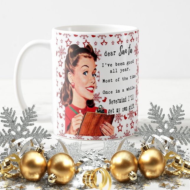 Rolig julmugg Bästa vän "Kära Tomte" Kaffemugg (Skapare uppladdad)