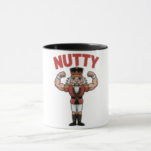Rolig julnötknäckare Nötter Naturlig Fitness Mugg