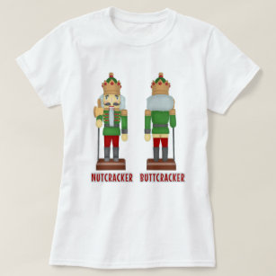 Rolig julnötknäppare humoristiska Buttcracker Tee Shirt