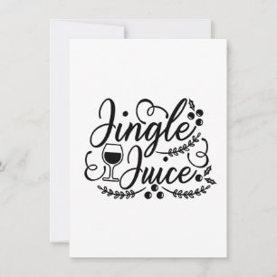 Rolig julölsk dricking Jingle Juice Inbjudningar