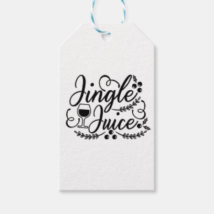 Rolig julölsk dricking Jingle Juice Presentetikett
