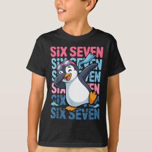 Rolig julpenguin dabbar jul dab sex sju t shirt