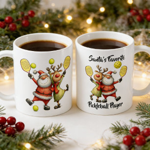 Rolig julpickleball kaffemugg