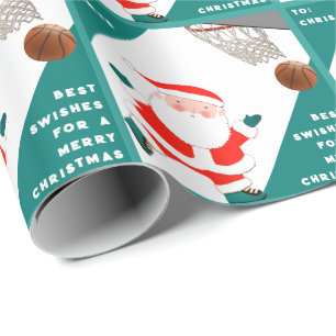 Rolig julpresent för basket presentpapper