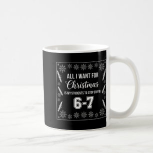 Rolig Julpresent För Lärare Från Elever 6-7 67 Sex Kaffemugg