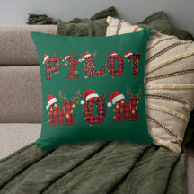 Rolig julpresent till pilotmamma i form av kudde m
