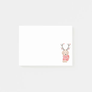 Rolig julren Golden Retriever-valp Post-it Block