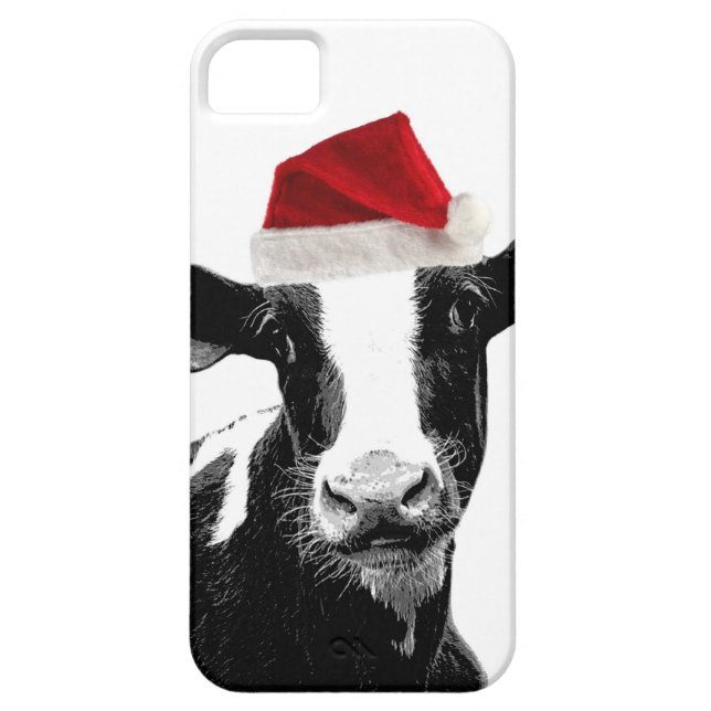 Rolig julSanta ko Case-Mate iPhone Skal (Baksidan)