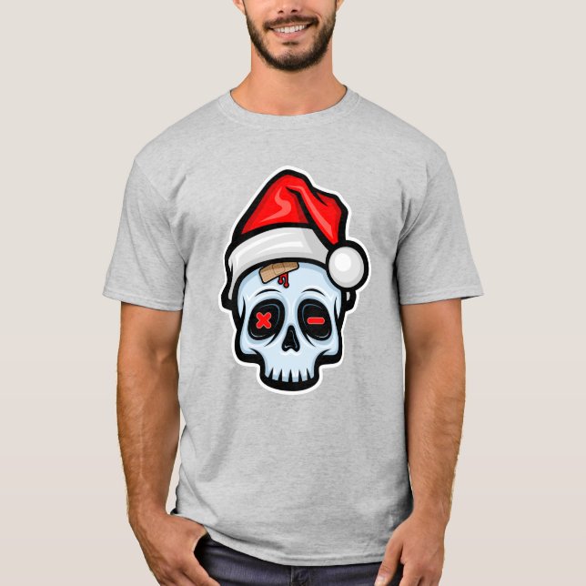 Rolig julskalle, serie stil t shirt (Framsida)