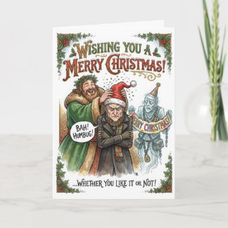 Rolig Julskämt – Bah Humbug Kort