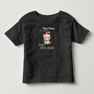 Rolig julskjorta för småbarn t shirt