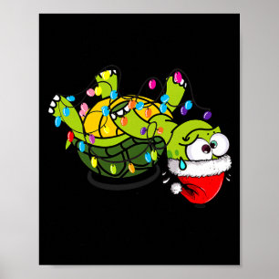 Rolig julsköldpadda Det är bra Jag mår bra Allting Poster