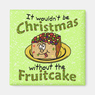 Rolig jultecknadFruitcake Magnet