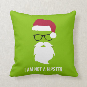 ROlig JULTOMTE - JAG ÄR INTE EN HIPSTER Kudde