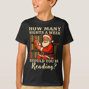 Rolig jultomte som läser 67 Meme T-shirt jul lärar