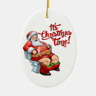 Rolig jultomten ha grov jul julgransprydnad keramik