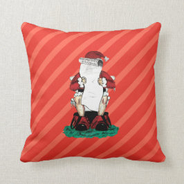 Rolig jultomtepillow kudde