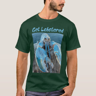 Rolig Jumpscare Hummer Meme Blå kräftdjur vän T Shirt