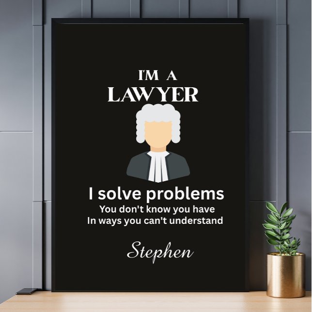 Rolig juristcitat personlig examen  poster (Skapare uppladdad)