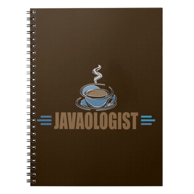 Rolig Kaffe Anteckningsbok Med Spiral (Framsidan)