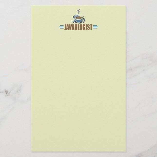 Rolig Kaffe Brevpapper (Framsida)