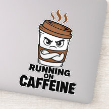 Rolig Kaffe-dekal för Caffeine-fanatiker