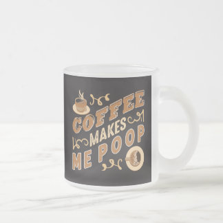 Rolig Kaffe Får Mig Att Skira  Frostad Glasmugg