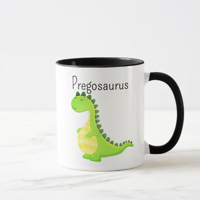 Rolig kaffe för gravida dinosaurier, Pregosaurus Mugg (Höger)