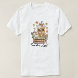Rolig kaffe för lärare, bränsle för lärarlivet t shirt