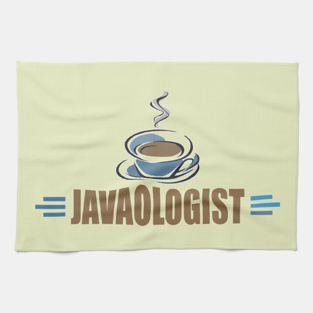 Rolig kaffe kökshandduk (Horisontell)