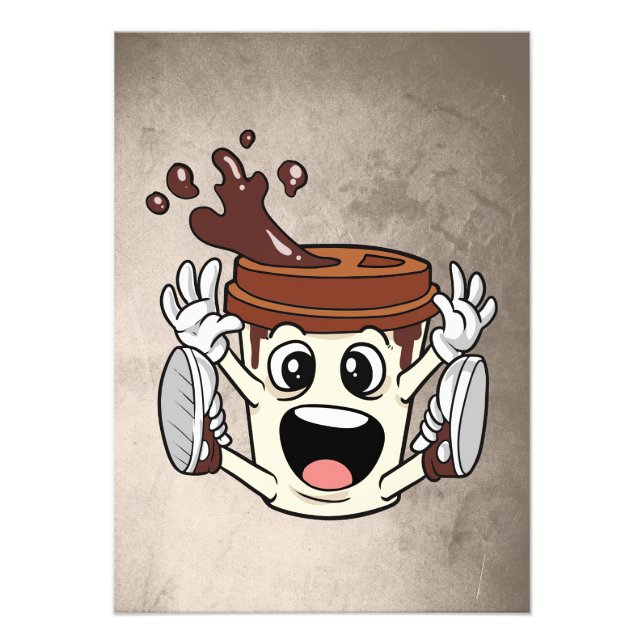 Rolig Kaffe Kopp För Kaffeälskare Fototryck (Framsidan)