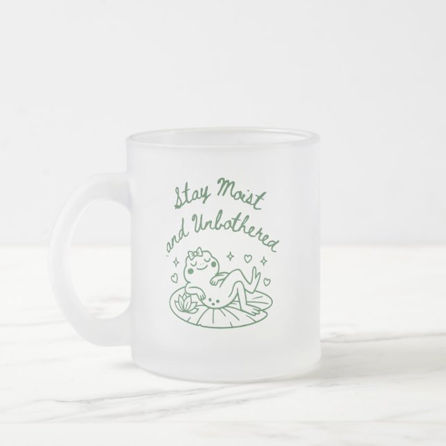 Rolig Kaffe kopp för present med Groda tema (Vänster)