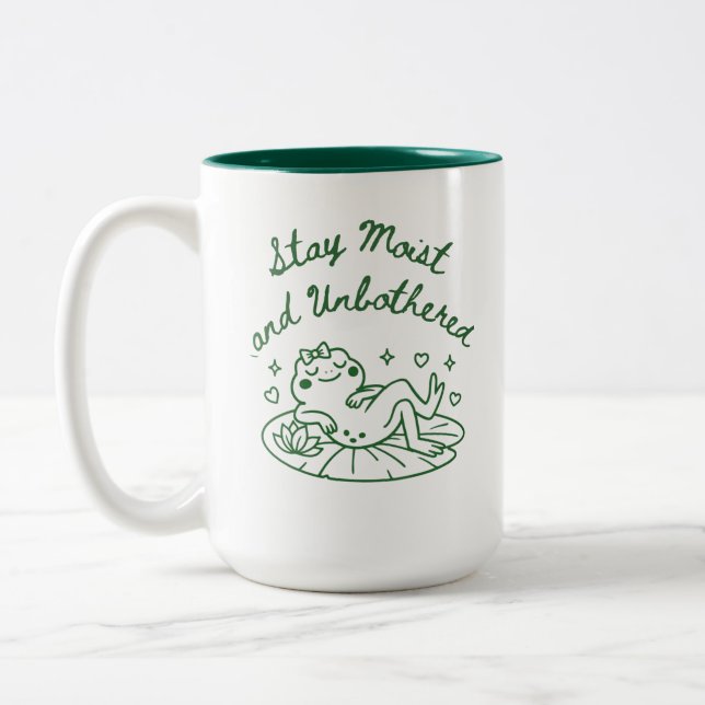Rolig Kaffe kopp för present med Groda tema (Vänster)