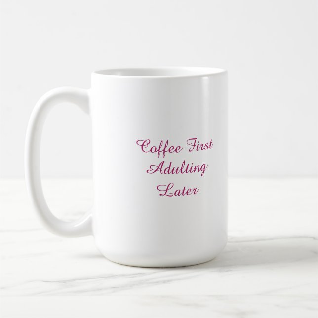 Rolig Kaffe Kopp För Vuxna Sen (Vänster)