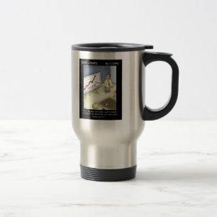Rolig kaffe koppar: Halvfullt exponeringsglas Resemugg