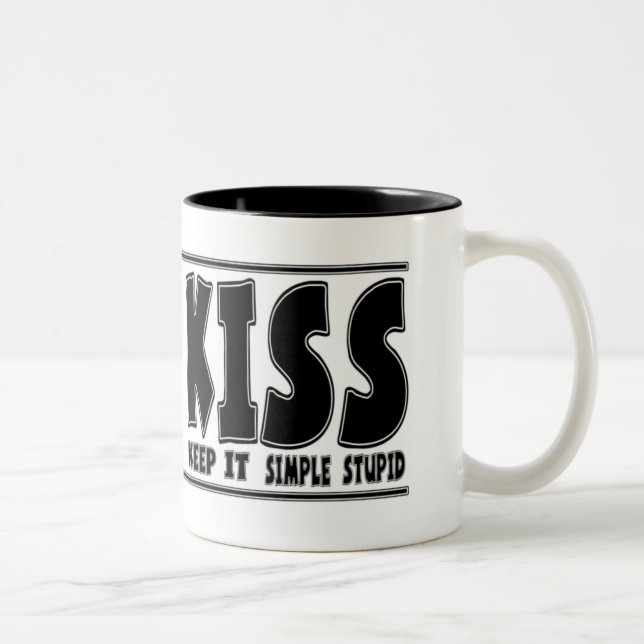 Rolig kaffe koppar: Kyssprincip Två-Tonad Mugg (Höger)