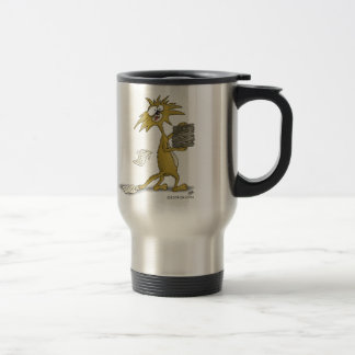 Rolig kaffe koppar: Låt spänningen börja (katten) Resemugg