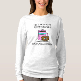 Rolig kaffe och munkarHumor T Shirt